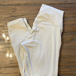 Size 8 women's align leggings. Mint green, lined